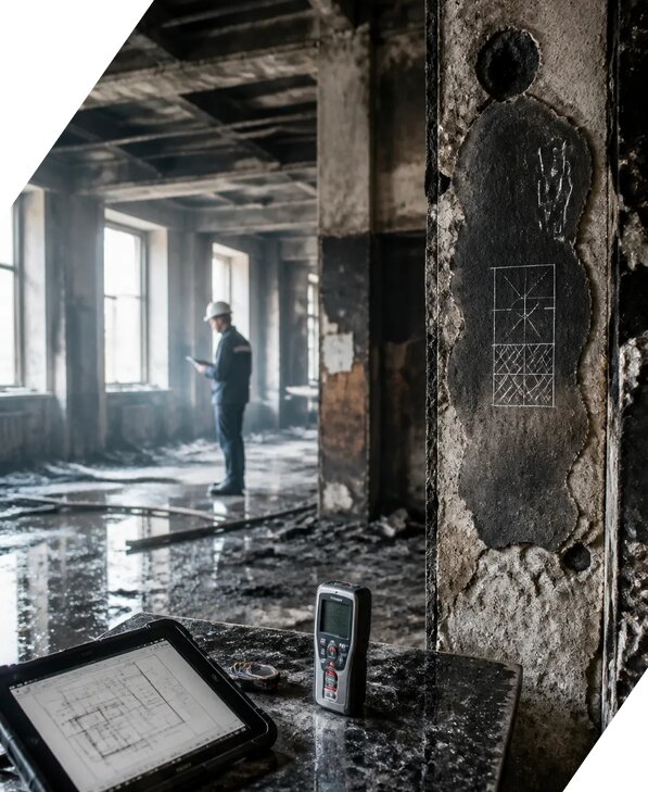 Обследование зданий после пожара в Ишимбае от 15212 р. | ЭкспертизаРоссия