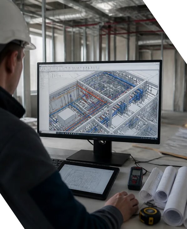 Создание BIM модели инженерных сетей для объектов в Ишимбае